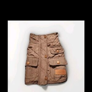 Quilted Tan Dog Jacket